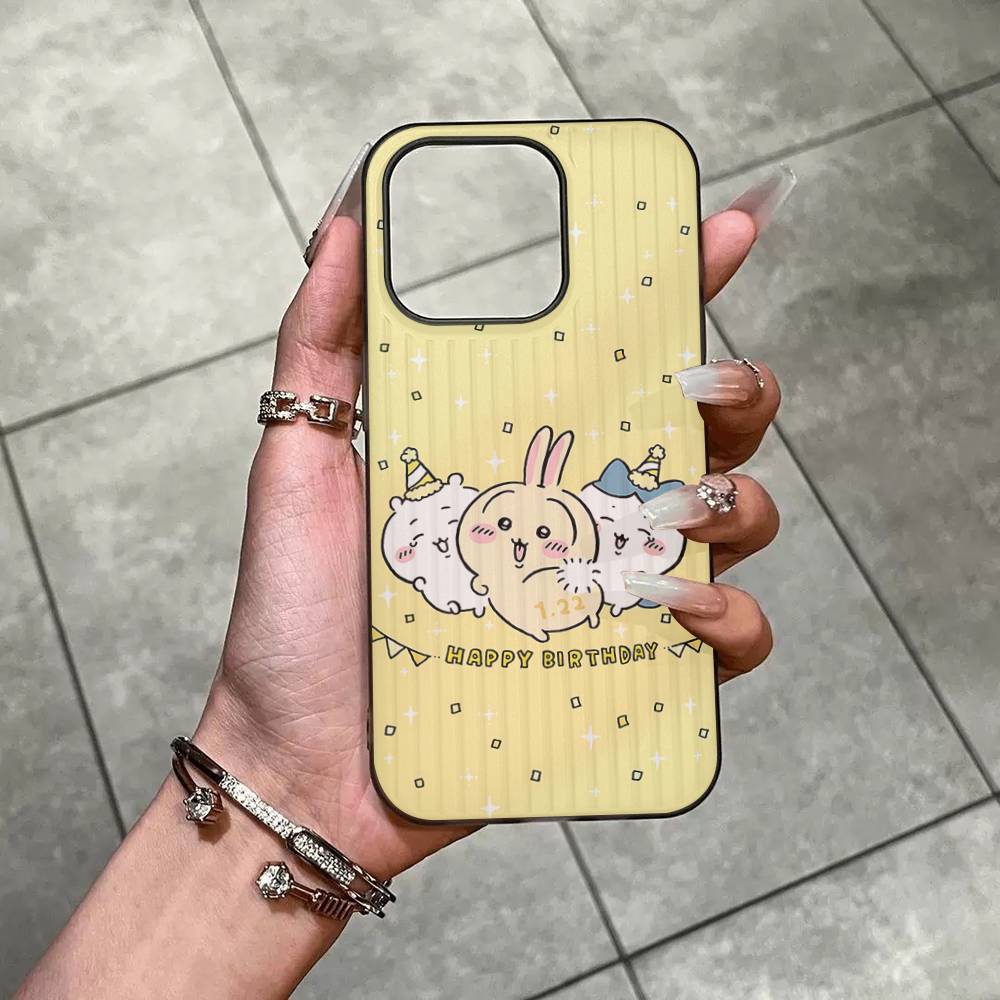 

Cute C-chii-kawaS Soft Corrugated Phone Case For IPhone 11 12 13 14 15 16 17 Pro Max Plus Ripple Silicone Cover iPhone 15pro max