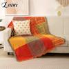 Cobertores geométricos estilo boho para camas, decoração vintage de casa com retalhos, tapeçaria, capa de sofá clássica, cobertor fino para piquenique