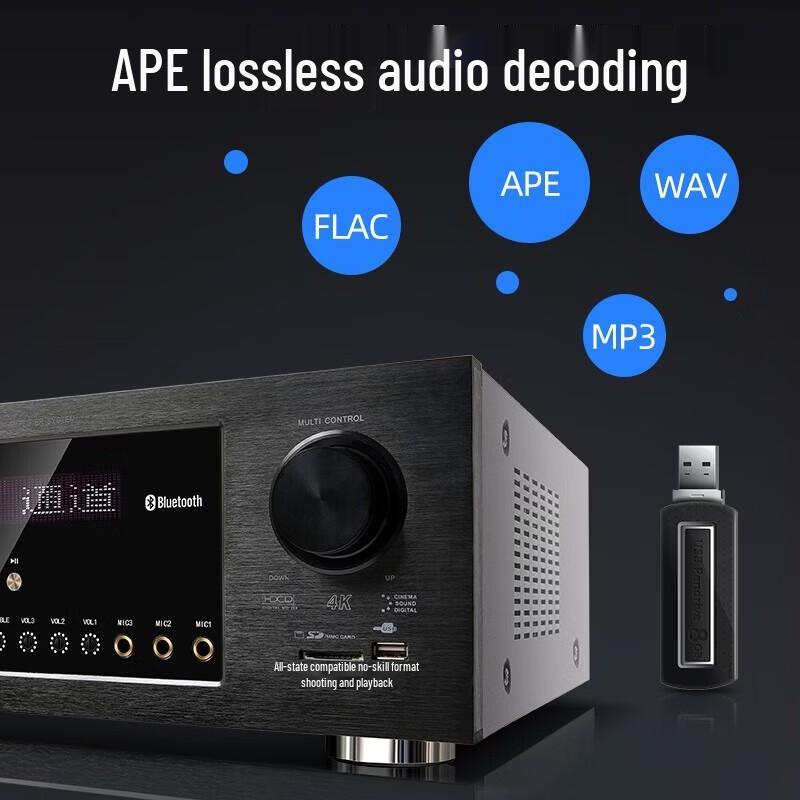 SANSUI DM-10A 5.1 Channel Home Theater Amplifier CN Plug (adapter Included)