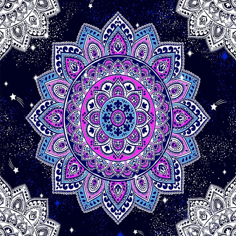 

Домашний декор Гостиная Спальня Гобелен Красивый закат Солнце Луна Мандала Настенный гобелен 100x75cm