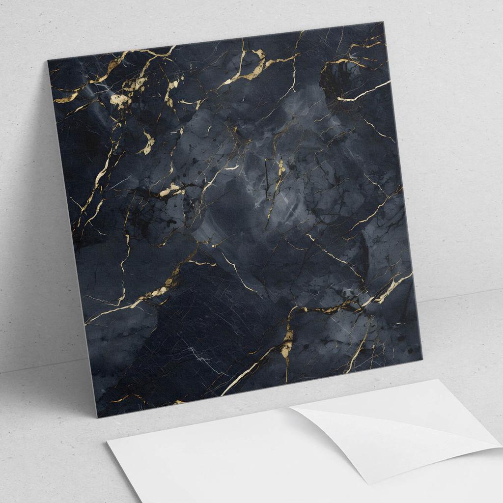Naklejane Kafelki Pcv Z Motywem Idealne Do Przedpokoju Elegancki Marmur Z Żyłkami 9X30X30 Cm