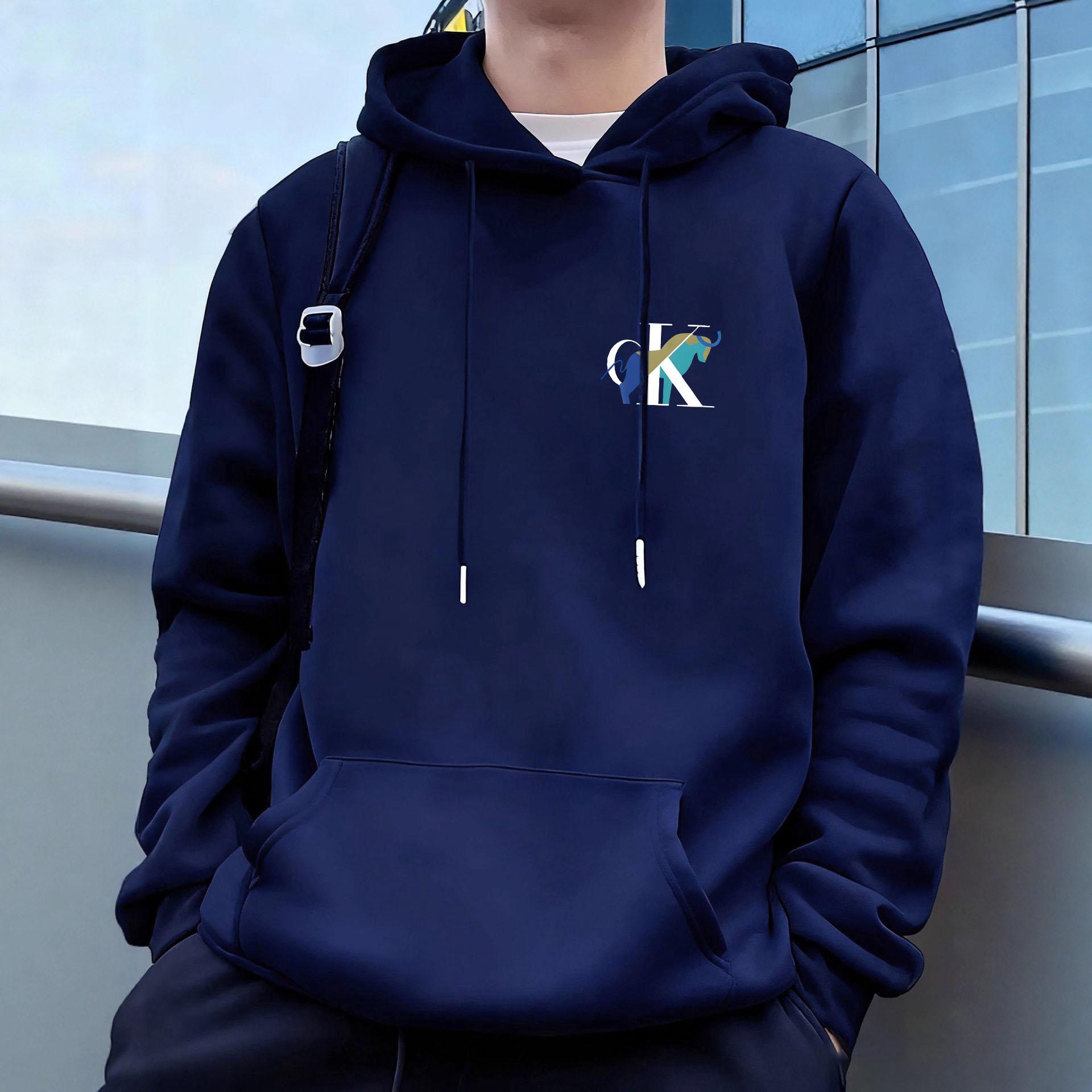 

Мужские повседневные худи флис хип-хоп 250 г/м² однотонный пуловер толстовка мужская спортивная одежда одежда толстовка мужская одежда XXL светло-серый