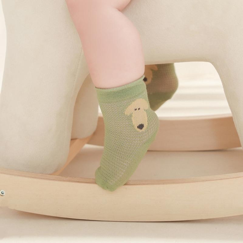4Pairs/set Cotton Mesh Socks Kids Boys Socks Cartoon Baby Socks for Girls Fashion Soft Beauty Toddler Children's Sock Summer 0-5Years