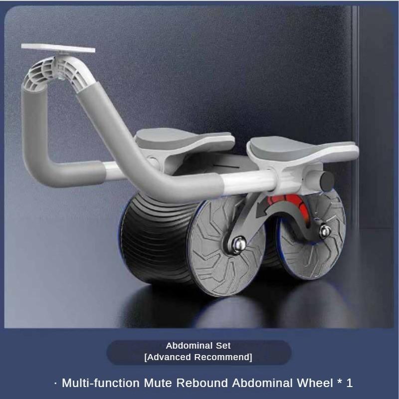 New Large Screen Intelligent Timing Fitness Equipment Silent Rebound Anti Slip and Healthy Belly Wheel Elbow Support Timing Rebound Abdominal Wheel