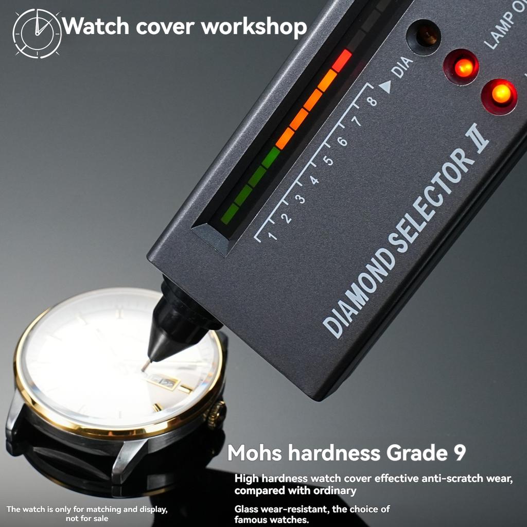 For Mido Commander M021 Series M021.431 Sapphire Glass Watch Mirro Front and Rear Covers Watch Mirror Scratch Resistant Mask