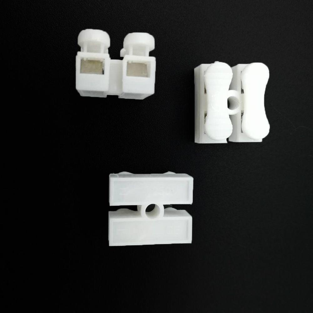 50pcs White Quick Splice Self Lock Wire Connectors 2Pin Electrical Cable Terminal  20*17.5*13.5mm Electric Conectors