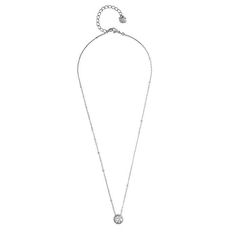 Swarovski Una Rhodium plated Necklaces Womens Silver
