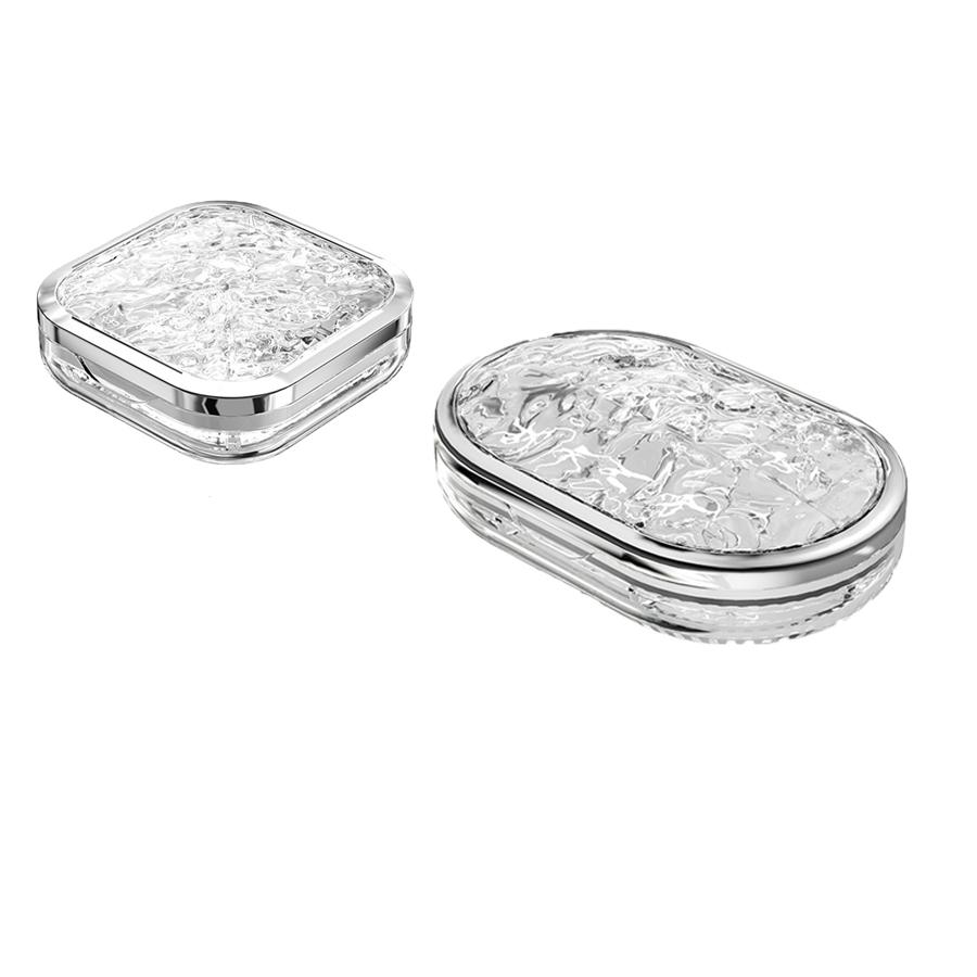 Water Ripple Pill Box Small Pill Box Daily Pill Box Organizer Travel Pill Container 4/6 Compartment Pill Holder Mini Pill Box