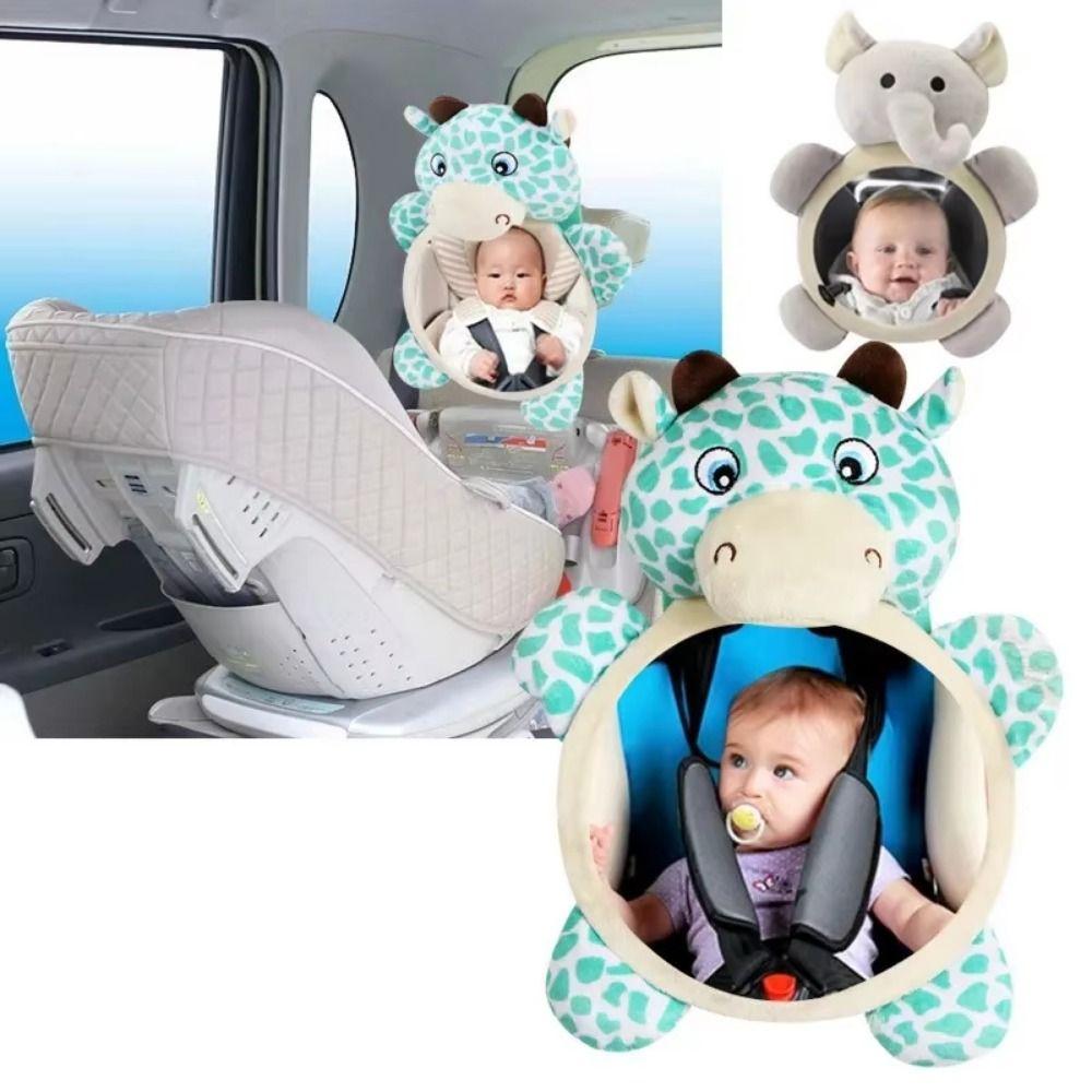 Cute Baby Rear Facing Mirrors Soft Seat Headrest Rearview Mirror Car Rear Seat Mirror  Infant