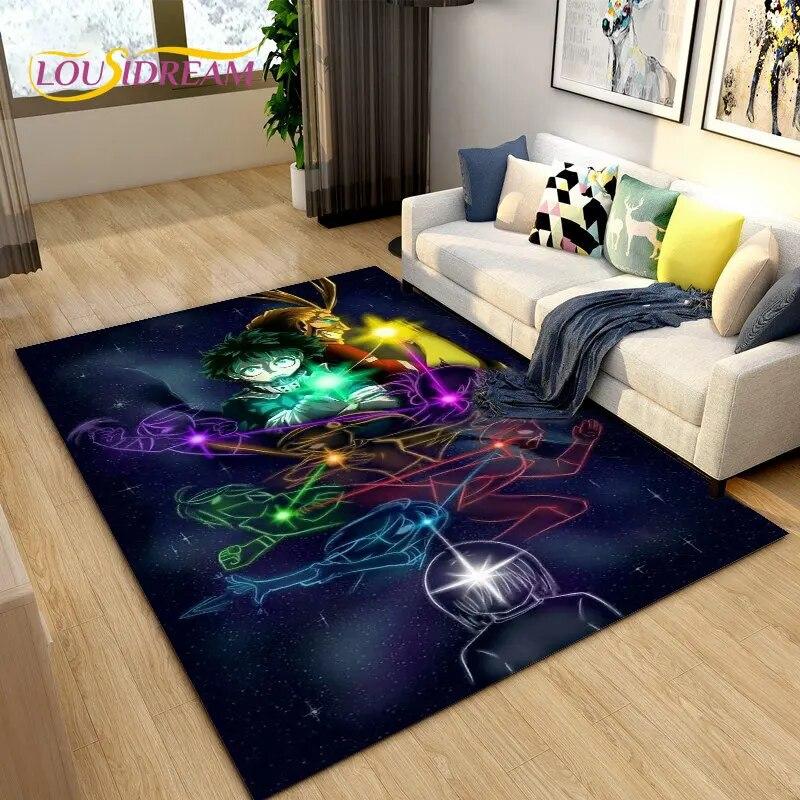 My Hero Academia, Japan Anime Area Rug,Carpets Rug for Living Room Bedroom Sofa Doormat Decoration,Kids Play Non-slip Floor Mat
