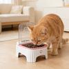 Wireless Smart Cats Feeder With Motion & Timing, Auto Open/Close Lid, Gray/