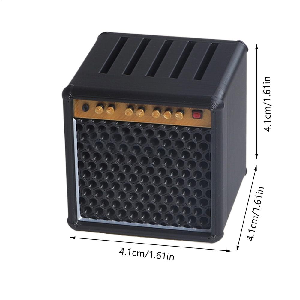 Guitar Pick Case Amp Speaker Guitar Pick Holder Large-Capacity Case Box Display 3D Printed Portable for Musical Instruments