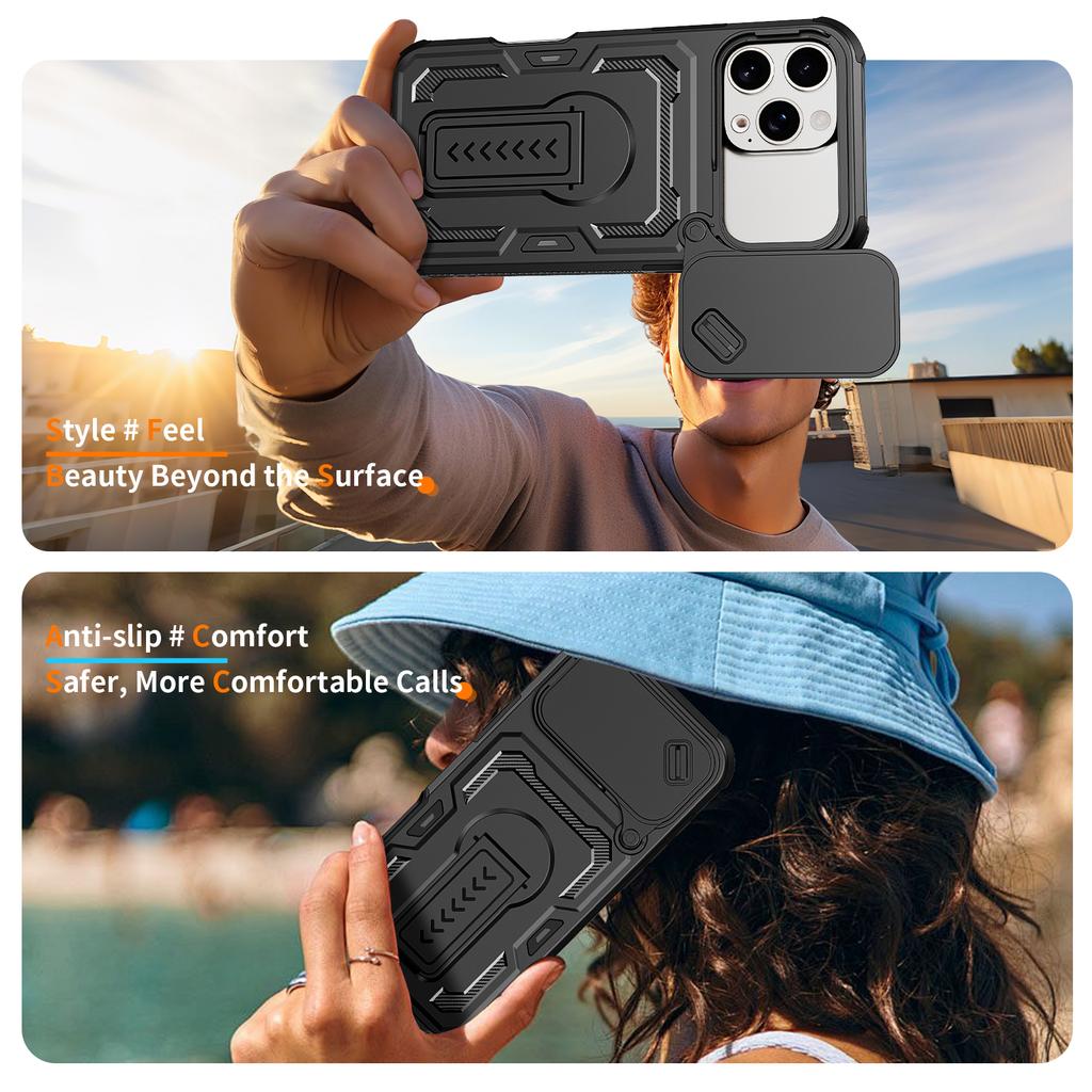 Military Heavy Protective Stand Armor Case for Iphone 17 Pro Max Air 16 Plus Iphone17 Iphone16 Ip17 for Iphone 17 Phone Bag