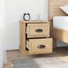 VidaXL Bedside Table Sonoma Oak 39x39x47.5 Cm Engineered Wood 816150