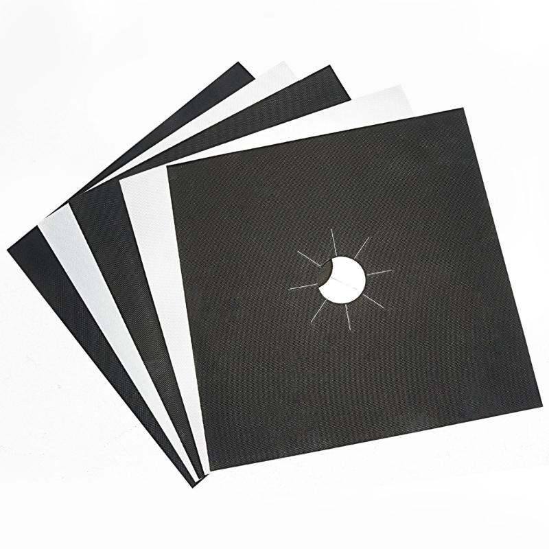1/2/4pcs Gas Stove Protectors Kitchen Cooker Cover Liner Clean Mats Pad Stovetop Easy To Clean Kitchen Decorations 27x27cm