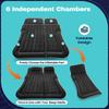 Matelas pneumatique SUV pour voiture Gonflage rapide 2-3 min avec pompe Lit 6 chambres pour banquette arrière pour le camping Comprend des oreillers et un sac de rangement Capacité 4409LBS