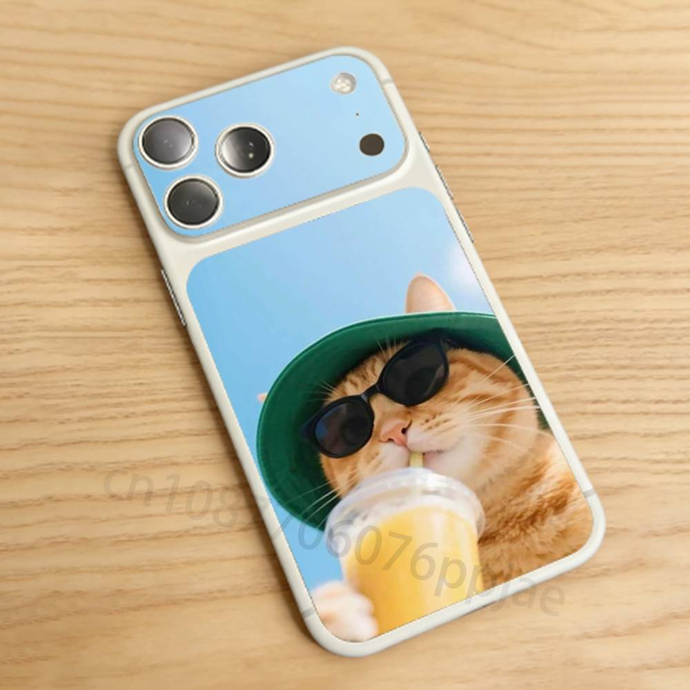 

Funny Animal Cat For iPhone 17pro/Max Full body Back Cover Decal Skin Colorful Rear Protective Sticker Film iPhone17promax