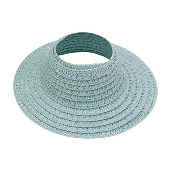 Straw Hat for 17cm Dolls Woven Beach Sun Hat Bohemian Summer Vacation Photo Prop Gift for Doll Lovers