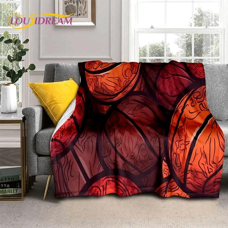 Latest Basketball Court Frame Soft Flannel Blanket for Beds Bedroom Sofa Picnic,Throw Blanket for Cover Outdoor Leisure Nap Gift