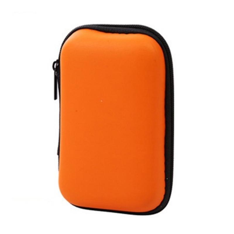 Hard Eva Shockproof Earphone Storage Case Inner Mesh Pocket For Earbuds Cables Coins Travel Commute