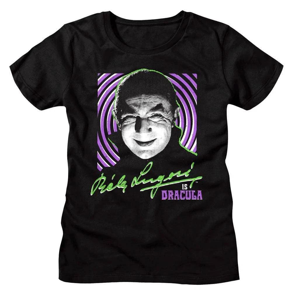 Bela Lugosi is Dracula Hypnotic Swirls Women s T Shirt XXXXL