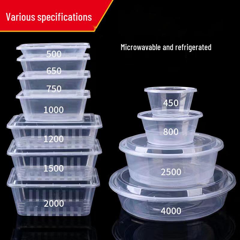 Disposable Plastic Food Containers with Lids