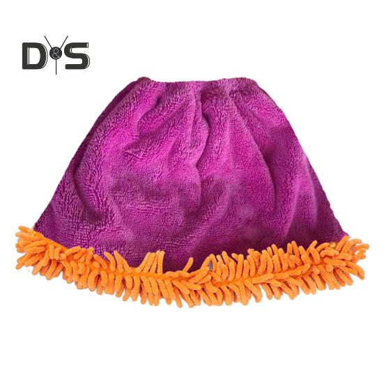 Kryt na koště z korálového sametu, rychleschnoucí, s vysokou absorpcí vody, elastický uzávěr, patentní uzávěr, hadřík na čištění koštěte