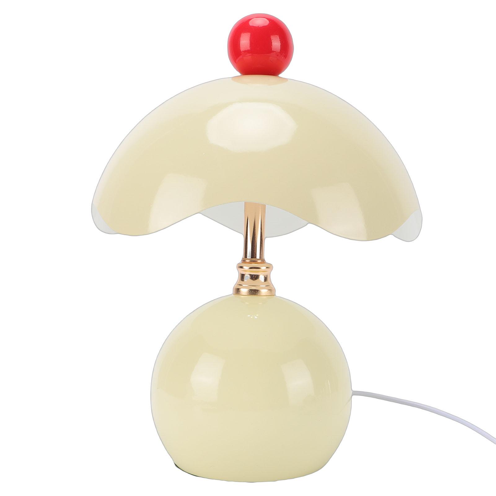 Table Lamp Eggshell Shape 3 Color Temperatures Stepless Dimmable Bedside Lamp with Ceramic Base Glass Shade for Reading