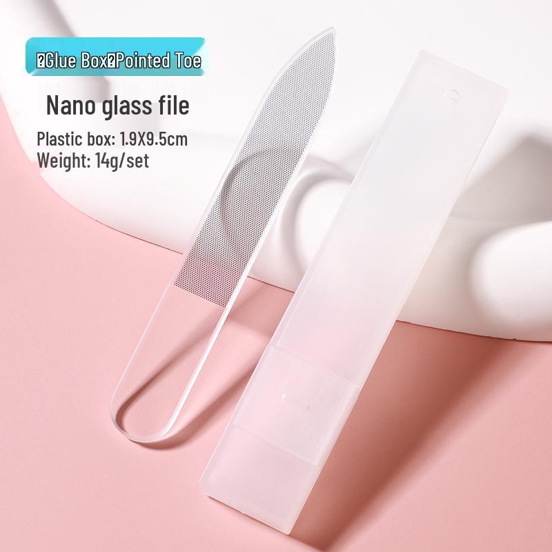 Nail Tool Set: Portable Polishing Strip & Nano Glass Nail File