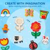 JOYFY 12 Wooden Magnet Creativity Arts & Crafts Painting Kit for Kids Decorate Painting Gift for Halloween Crafts Birthday Gift