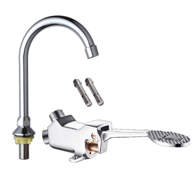 Fußbetätigtes Vollkupfer-Armaturventil für Krankenhaus- und Laborwaschbecken