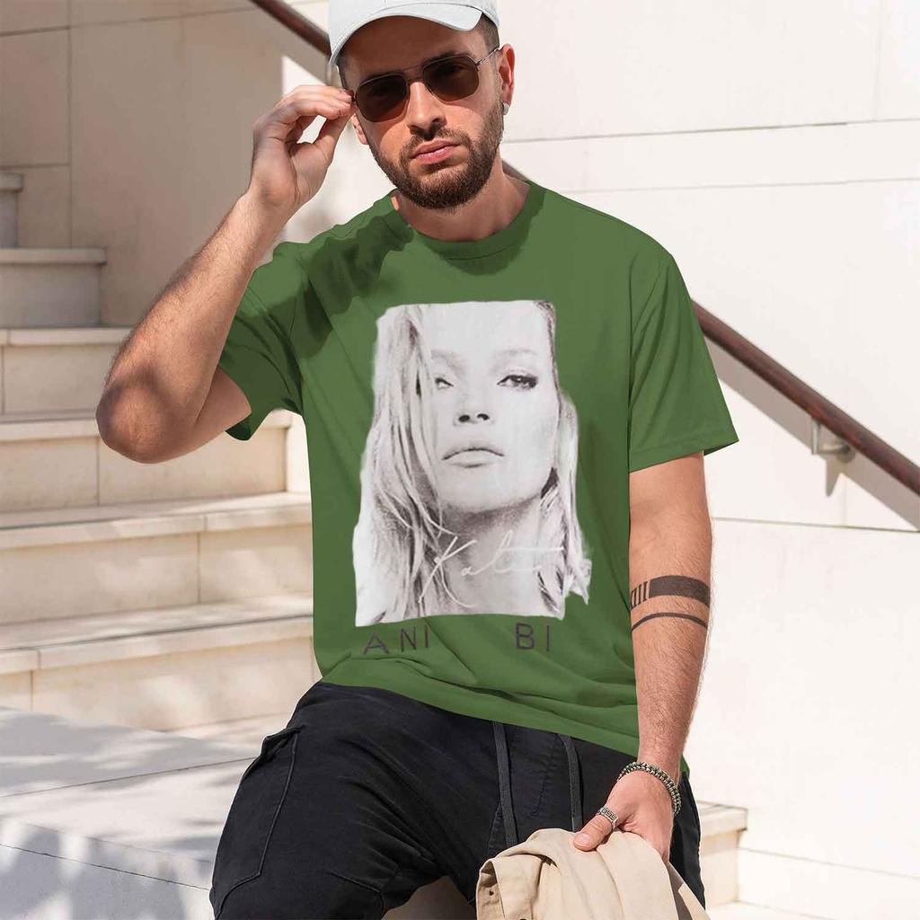Casual Style Unisexs TShirt With Portrait And Text Design For Everyday Wear In Spring And Summer Perfect Gift For Fashion Lovers
