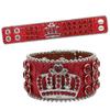 European and American Popular Crown Rhinestone Bracelet Jewelry Design Diamond PU Leather Hand Jewelry