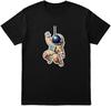 Unisex Black T-Shirt with Astronaut Graphic – Space Theme Tee for Men & Women