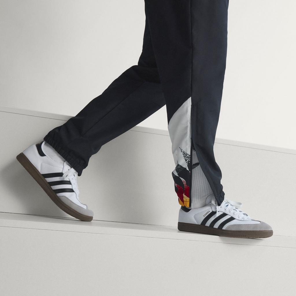 Adidas Knitted Sweatpants Men's Black Moderate Cuffed Pants