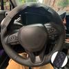 Hand Stitched Microfiber Leather Steering Wheel Cover For Toyota Avalon Camry 2018-19 Crown 2018-19 Corolla 2018- RAV4
