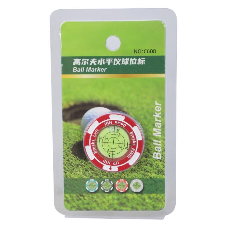 High Precisions Reader Levels Measuring Tool Golfball Markers Golfs Putting Aid Round Bubble Levels Marking Supplies