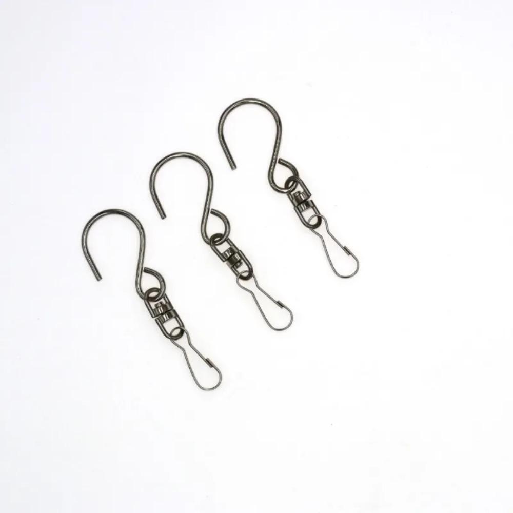 8Pcs for Hanging Wind Spinners Wind Chimes Crystal Twisters Party Tools Swivel Hooks Clips Kitchen Bedroom Rotating S Hooks