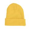 Unisex Knitting Hat Solid Color Men Women Brimless Hat Winter Soft Breathable Warm Stretchy Hat Outdoor Wear