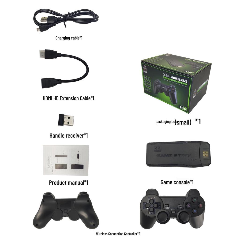 HD M8 Retro Arcade Console: HDMI TV Game Console with Wireless Controllers for Two-Player Mode