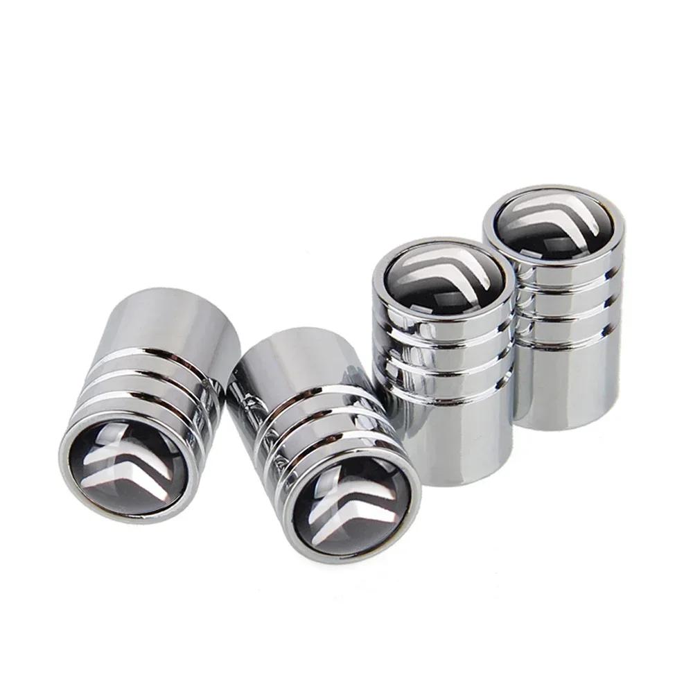4Pcs Alloy Car Tyre Stem Air Caps Dust Proof for Citroen C4 Picasso C-ELYSEE Berlingo Xsara Sega Wheel Tire Styling Accessories