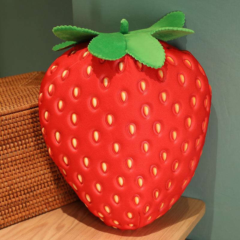 Ins Nordic Style Pineapple Pillow Cute Simulated Fruit Doll Strawberry Chair Cushion Plush Toy Hand Pillow