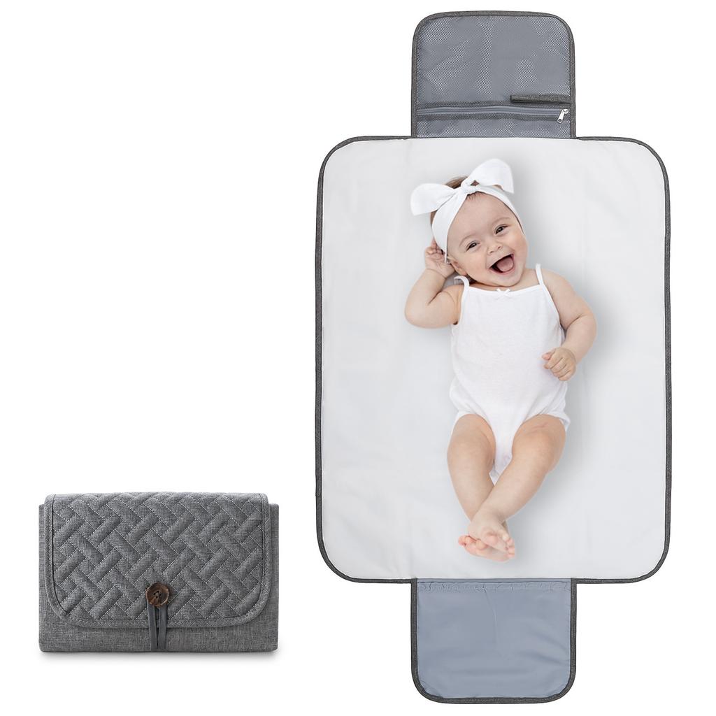 Portable Baby Urine-Proof Pad Made of Polyester Fabric Waterproof & Easy to Clean Mommy Bag Accessory for Baby Changing Outings