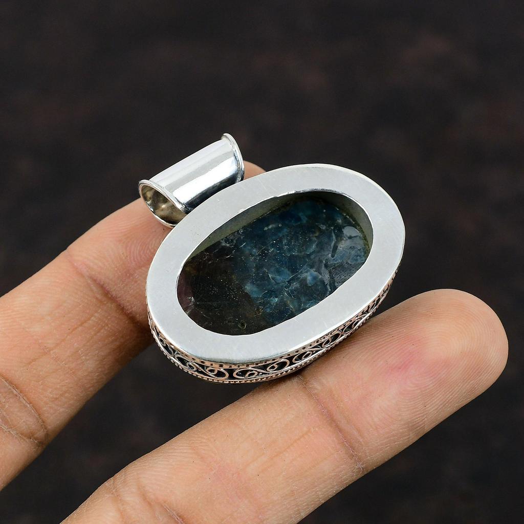 Kupfer Wassermelonen Turmalin Anhänger Handgefertigter Schmuck 925 Sterling Silber Anhänger Vintage Anhänger Hochwertiger Edelstein Schmuck Geschenk für Mama