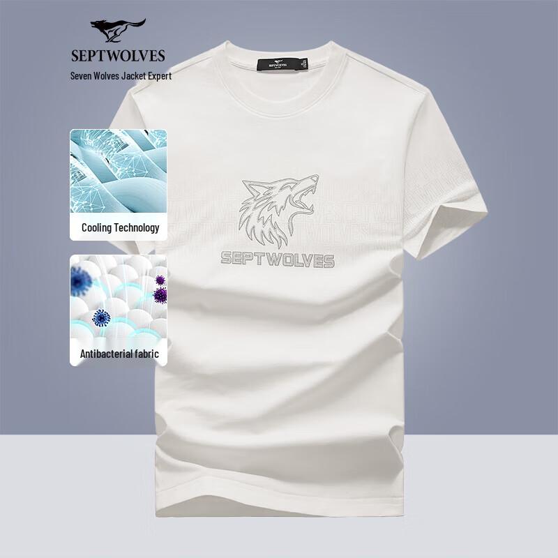 Septwolves Men s 7A Antibacterial Short Sleeve T-Shirt XL