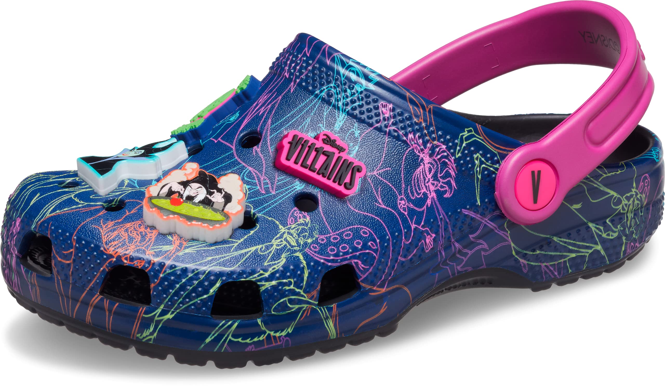 

Sandals Classic Fun Love Disney Clog Kids Black [Crocs] Villains 18.5cm чёрный