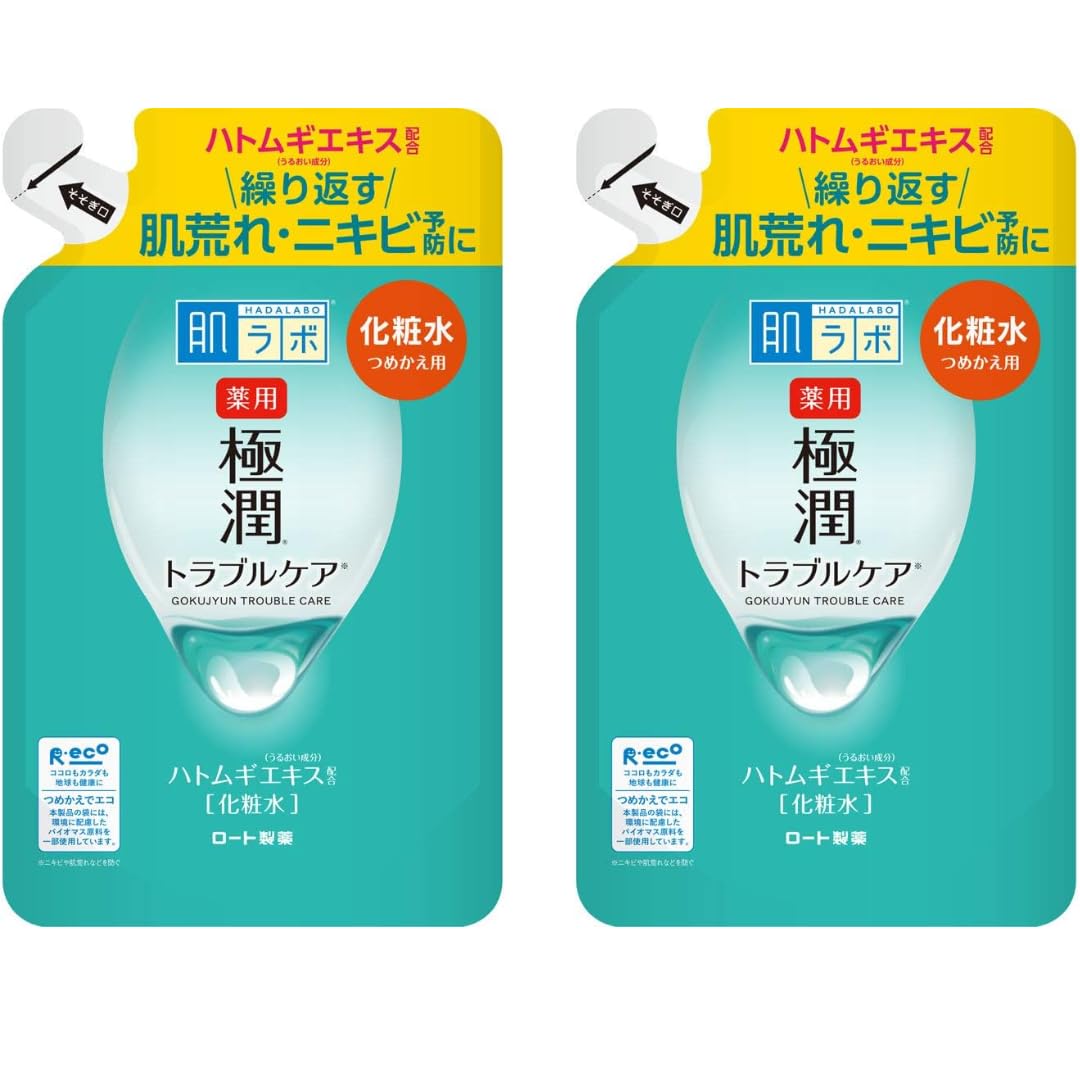 

Набор из 2 лосьонов для кожи Hada Labo Gokujyun с лекарственными противовоспалительными ингредиентами 2 типа x гиалуроновая кислота x сквалан x экстракт бусенника