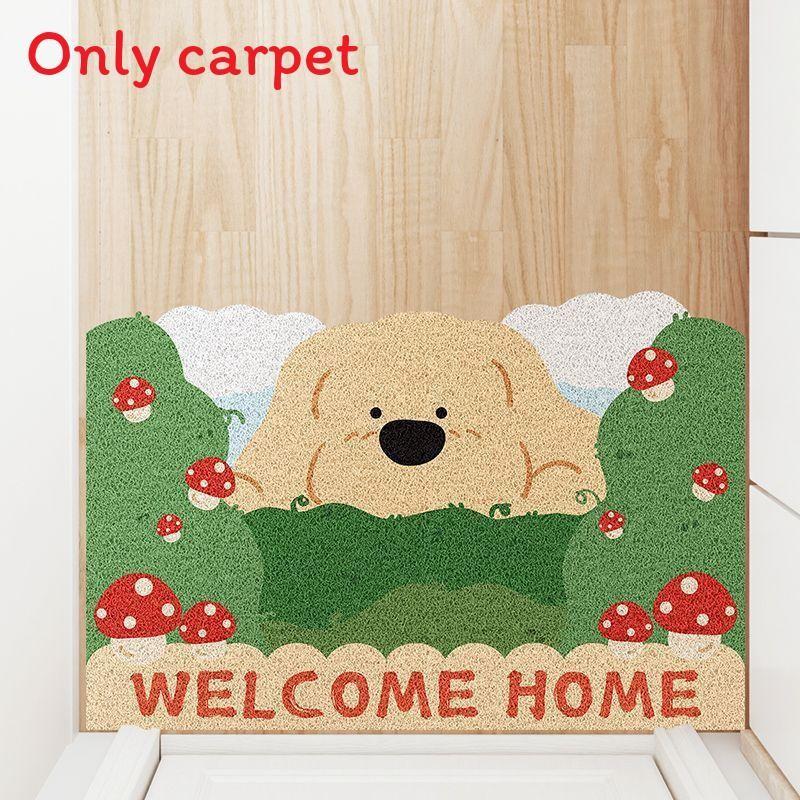 

Japanese Style Cartoon Dog Doormat For Entrance And Home Decor Grass ,40X60CM