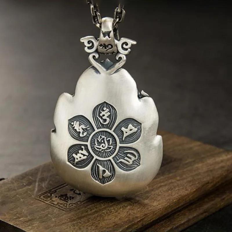 Vintage Retro Ganesha Elephant Head God Buddha Pendant Necklace Chain Wealthy Rich Unisex Men Women Fashion Gothic Amulet Talisman Jewelry Party Gift