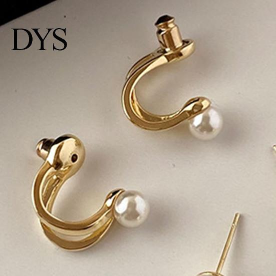 Wedding Earrings 1 Pair Women Stud Vintage High-end Royal Smooth Surface Imitation Pearl Bridal Female Jewelry Prom